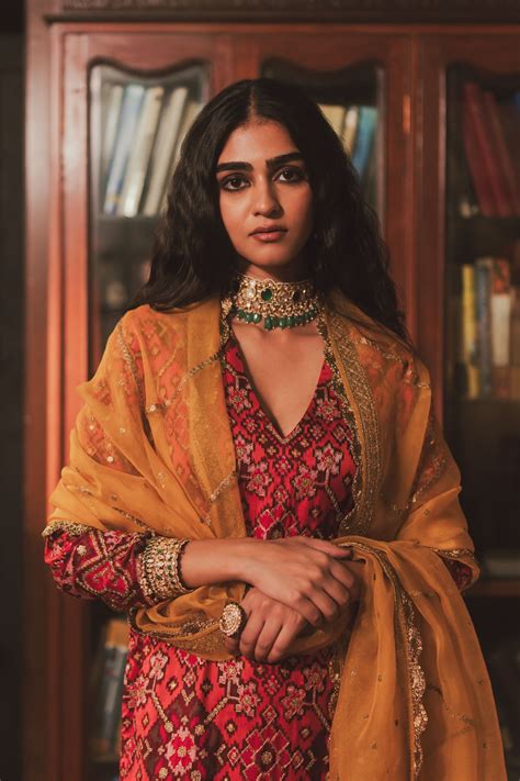 Pooja & Keyur - Nupur Rust Kurta Set - Elahe