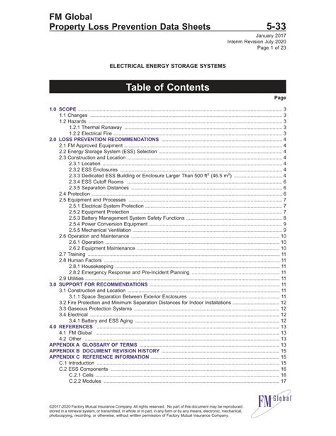 FM Global - Propoerty Loss Prevention Data Sheets - EESS FMDS0533