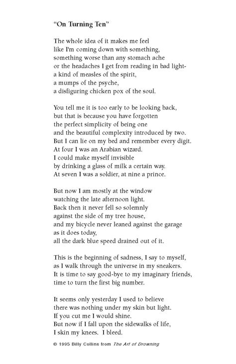 Poem & Analysis - Billy Collins