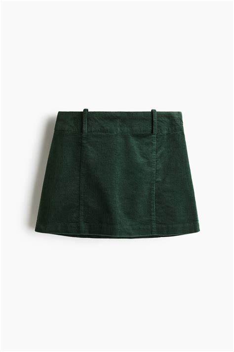 Mini skirt - Dark green - Ladies | H&M IN