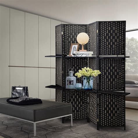 4 Panel Folding Paper Rope Screen Room Divider India | Ubuy