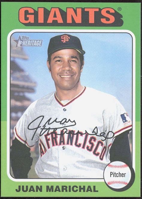 Juan Marichal #OB-18 Prices | 2024 Topps Heritage Oversized 1975 Box ...