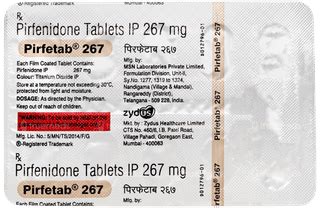 Pirfetab 267 Mg Tablet 10 - Uses, Side Effects, Dosage, Price | Truemeds