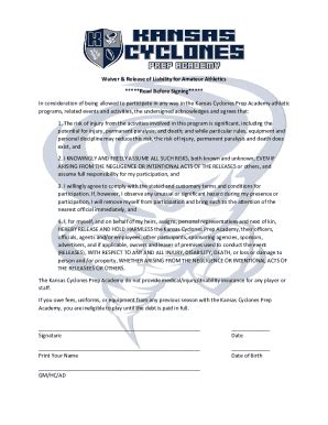 Fillable Online sportsplexoperators.comdocsWaiverFormWaiver/Release ...