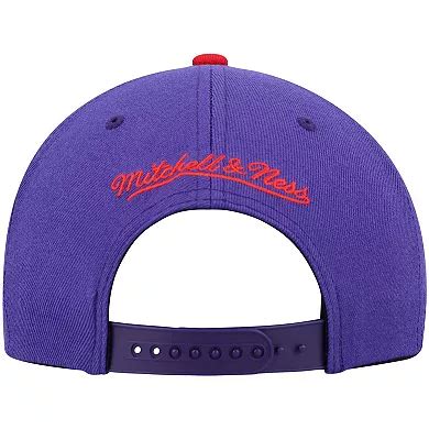 Men's Mitchell & Ness Purple/Red Toronto Raptors Hardwood Classics Team ...