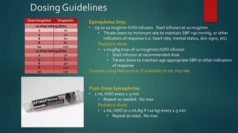 PPT - Vasopressor Doses of Epinephrine PowerPoint Presentation, free ...