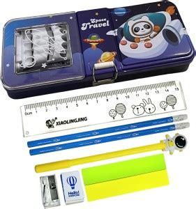 Flipkart.com | Le Delite Space Astronaut theme geometry box pencil ...