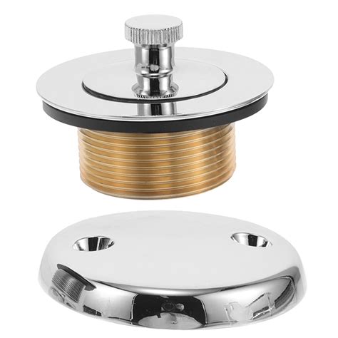 Raindrops Tub Drain Gasket Bathtub Drain Assembly Chrome Plating 1 Set ...