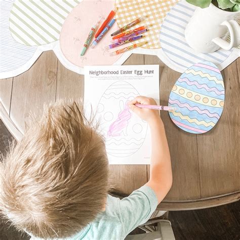 Easter Egg Coloring Kit Easter Egg Coloring Sheet Easter Egg - Etsy