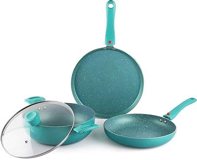 Buy Wonderchef Royal Velvet Non-stick 5-pcs Cookware Set Fry Pan with ...