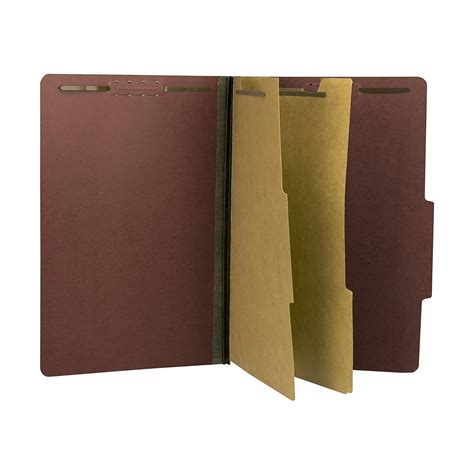 Pressboard Classification File Folder with 2 dividers and Fasteners ...