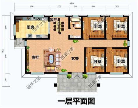 农村罕见的一层中式合院，380平带10间卧室，这才是真正的中国豪宅_庭院
