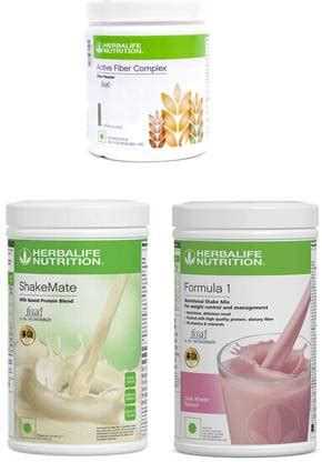 HERBALIFE Shake Mate Vanilla Flavor + Active Fiber Complex+ Formula 1 ...