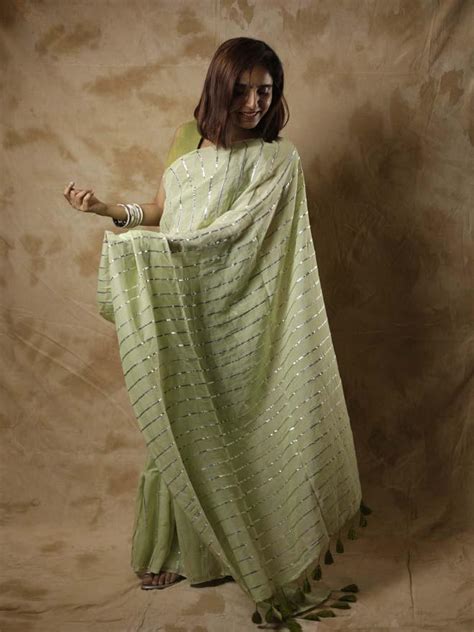 Green Rangrez saree – Eternity by Sakshi