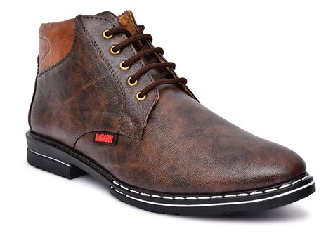 Buy Karaddi Casual Shoes for Men Long Boot Brown at Amazon.in