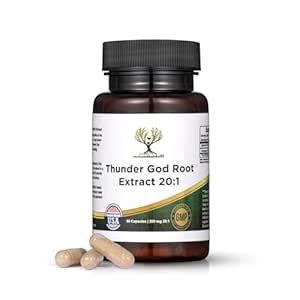 Buy Thunder God Vine Root 20:1 Capsules 200mg 90 Count Online at Low ...