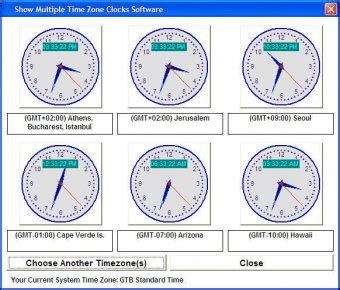 Image result for Multiple Time Zone Clocks
