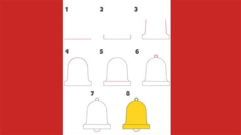 Christmas 2025: Simple Christmas bell drawing ideas for kids