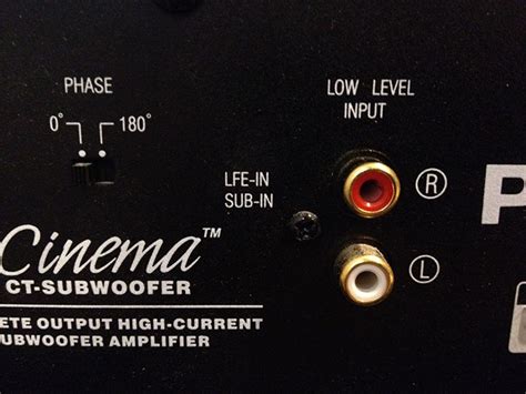 Lfe Subwoofer Connection 的图像结果