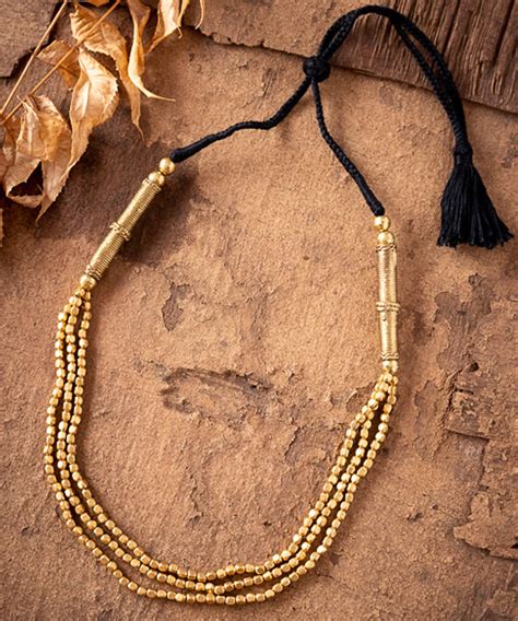 Dhokra jasmine necklace – GoSwadeshi