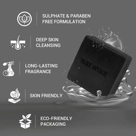 Buy PARK AVENUE CHARCOAL WITH WALNUT SOAP FOR DEEP CLEANSE AND DETOX ...
