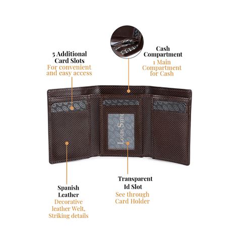 Buy Louis Stitch Men Brown Spanish Leather Rfid Protected Wallet Online