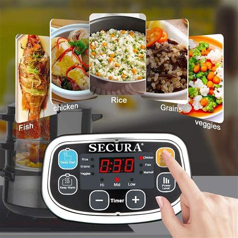 Secura Electric Food Steamer, Vegetable Double India | Ubuy