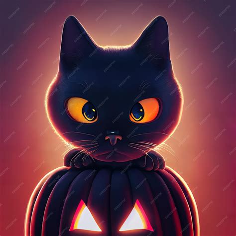 Animated Black Cat