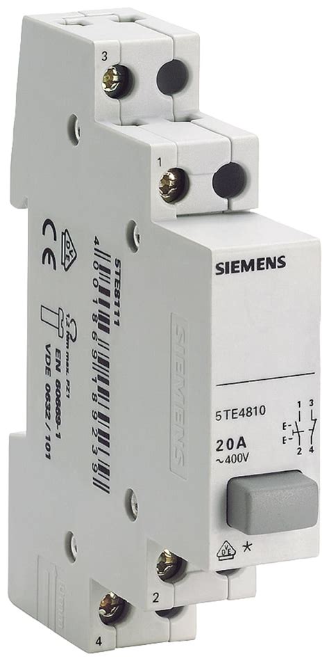5TE4812 Siemens | Siemens Push Button Circuit Trip for use with ...