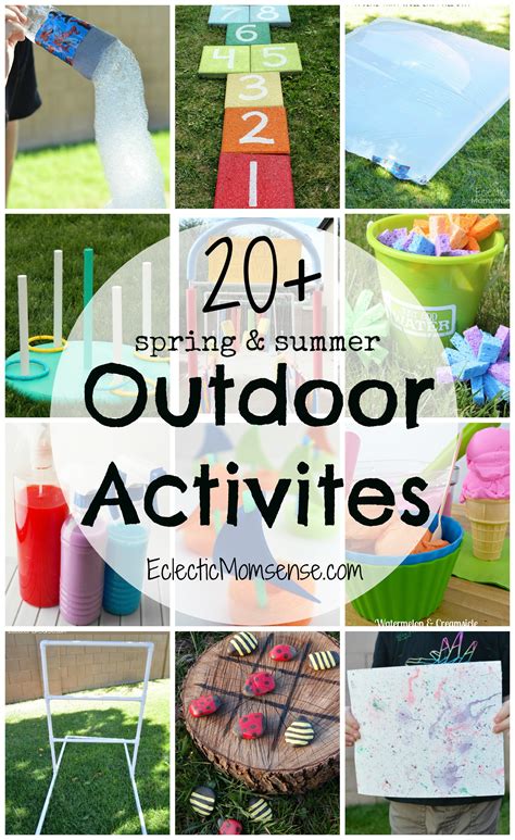 20+ Spring and Summer Outdoor Activities for Kids - Eclectic Momsense