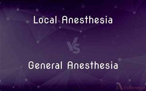 Difference Between Local General Anesthesia 的图像结果