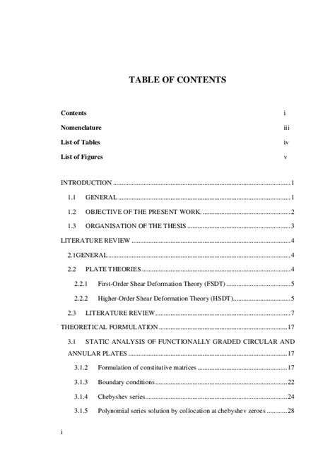 Image result for Figure Table of Contents