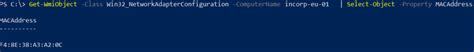 Image result for Powershell Get Mac Command