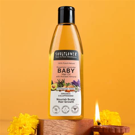Rosemary Lavender Baby Hair Growth Oil - Gentle Hair Care | Soulflower ...