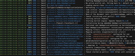 Spring Logging 的图像结果