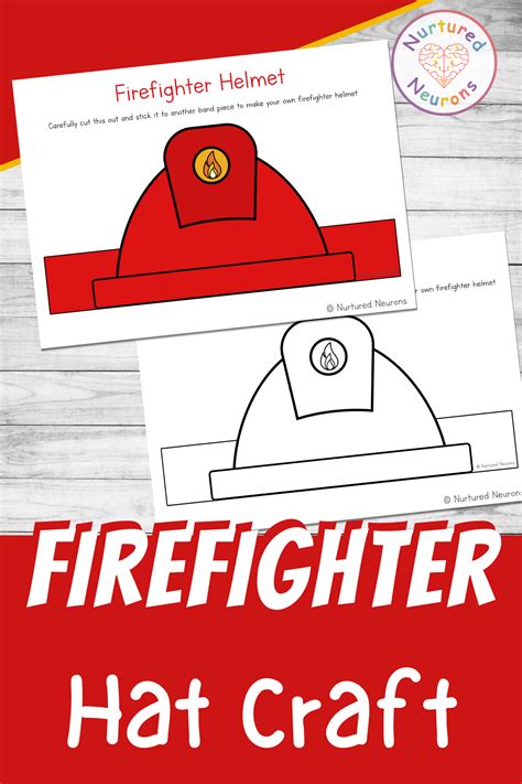 Simple Firefighter Hat Craft - Transport Dramatic Play Printable ...