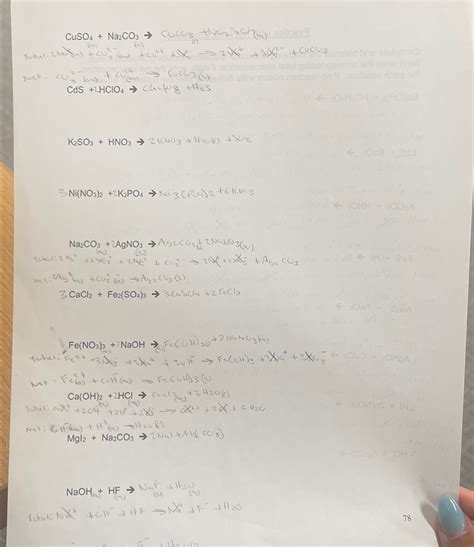 Solved (:CuSO4+Na2CO3→CuCO3}Net: | Chegg.com