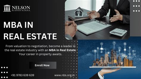 MBA in real estate - Nelson Business School