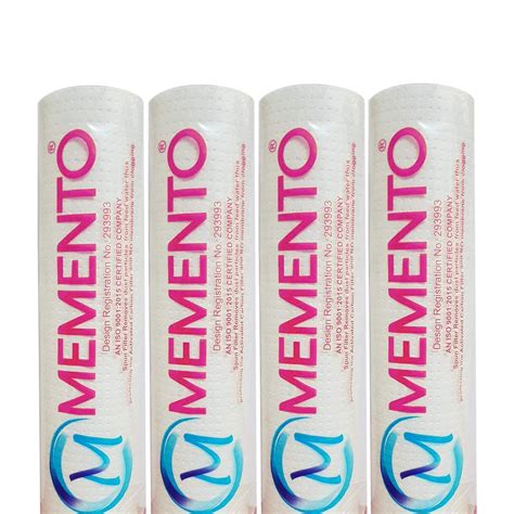 MEMENTO 10-inch Spun Filter Cartridge for RO Water Purifier, Pack of 4 ...