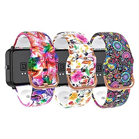 Bands for Garmin Venu/Venu Sq Watch Band, Adjustable Printed Silicone ...
