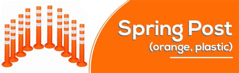 Ladwa Flexible Plastic Spring Post Barrier (Pack of 2) High Grade ...