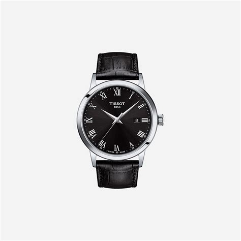 Tissot Classic Dream Quartz Black Dial 42mm Leather Strap – The ...