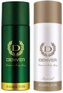 DENVER Imperial & Hamilton Deo for Men Pack of 2 Deodorant Spray - For ...