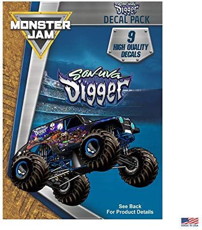 Buy Monster Jam Trucks Decal Pack - Set of 15 Monster Truck Stickers ...