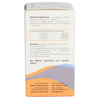 Schwarzkümmelöl 500 mg Kapseln Embamed® [1794427]-Gall-Pharma GmbH ...