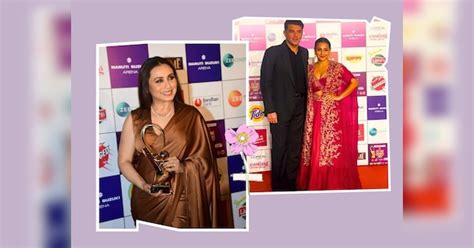 Rani Mukerji in brown Saree Vidya Balan in Red Lengha Choli at Zee Cine ...