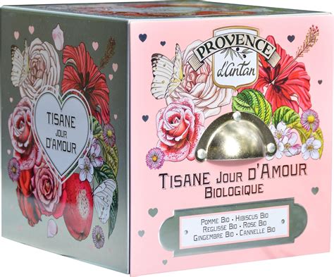 Provence d' Antan Tisane Jour d'Amour Bio Cube Métal 24 sachets ...