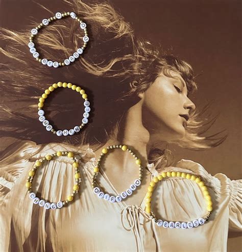 Fearless friendship bracelets💛🫶🏻 | Cute friendship bracelets, Taylor ...