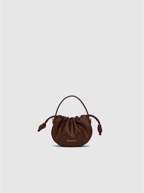 Buy Brown Halo Micro Bag Online - Miraggio