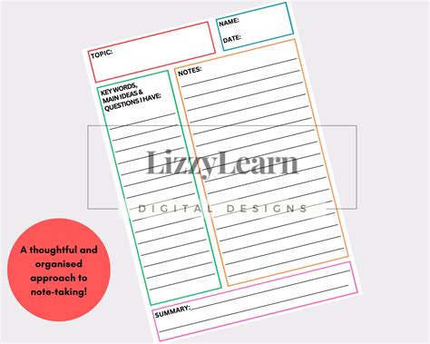 Image result for Book Note Taking Template